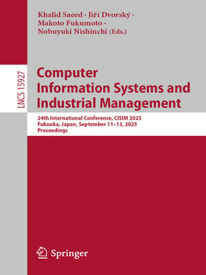 cover image of Computer Information Systems and Industrial Management